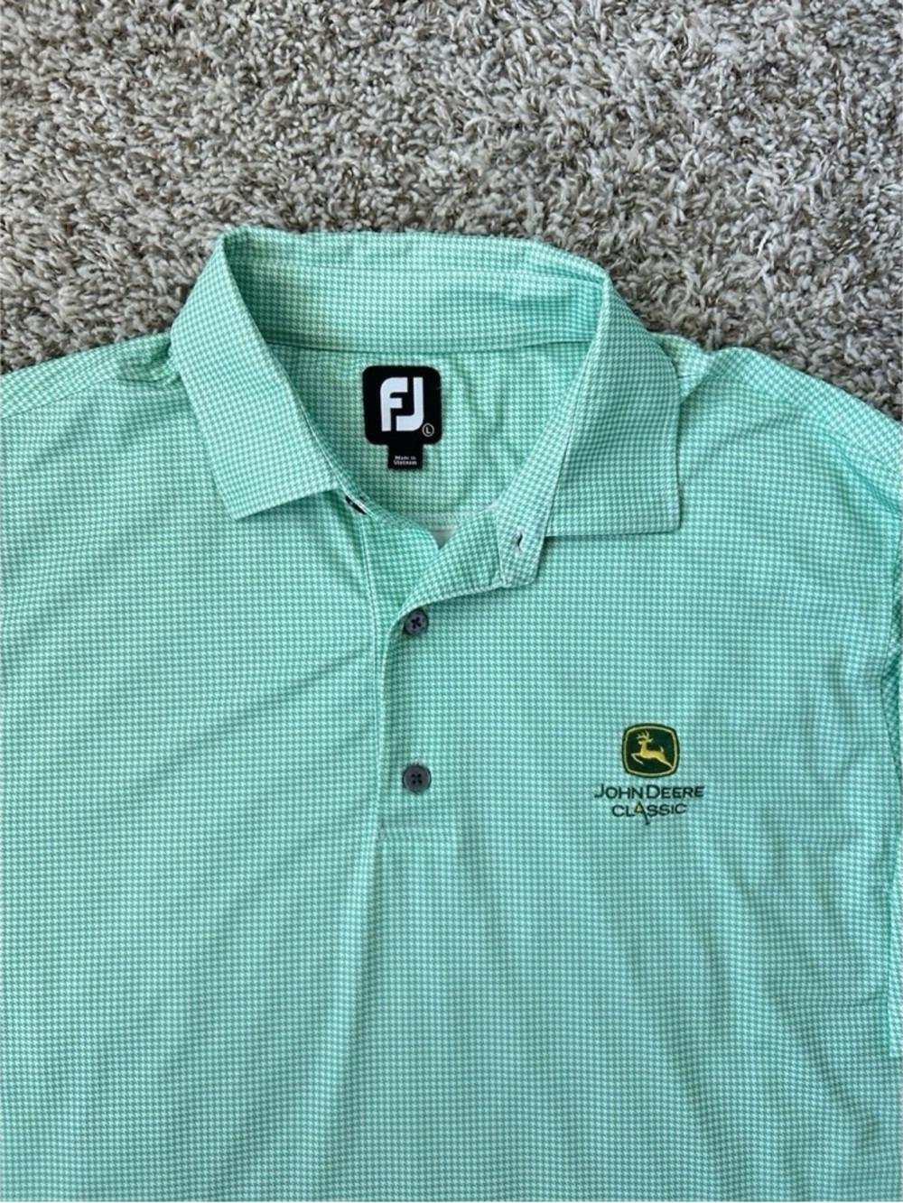 FootJoy x John Deere Classic 50th Anniversary Men's Green Golf Polo - Picture 2 of 8